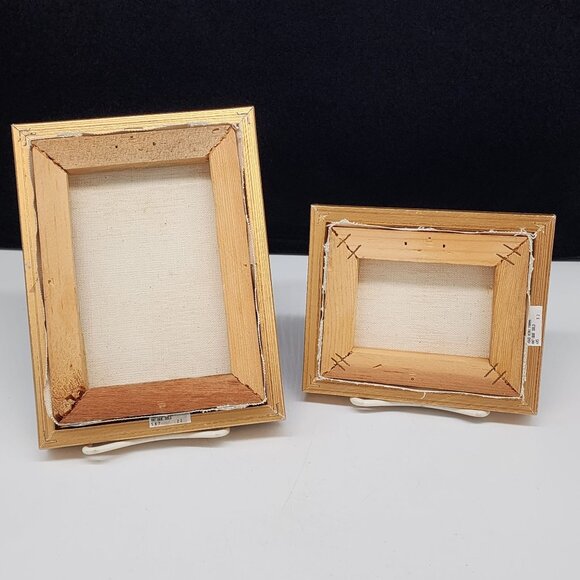 Vintage Framed Pink Rose Oil Paintings By B. Fox Set Of 2 - Picture 8 of 12